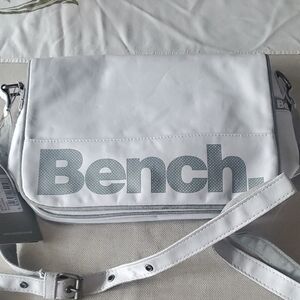 Bench Women's White and Gray Crossbody Bag